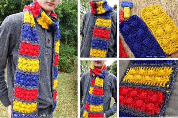 Create a lego scarf