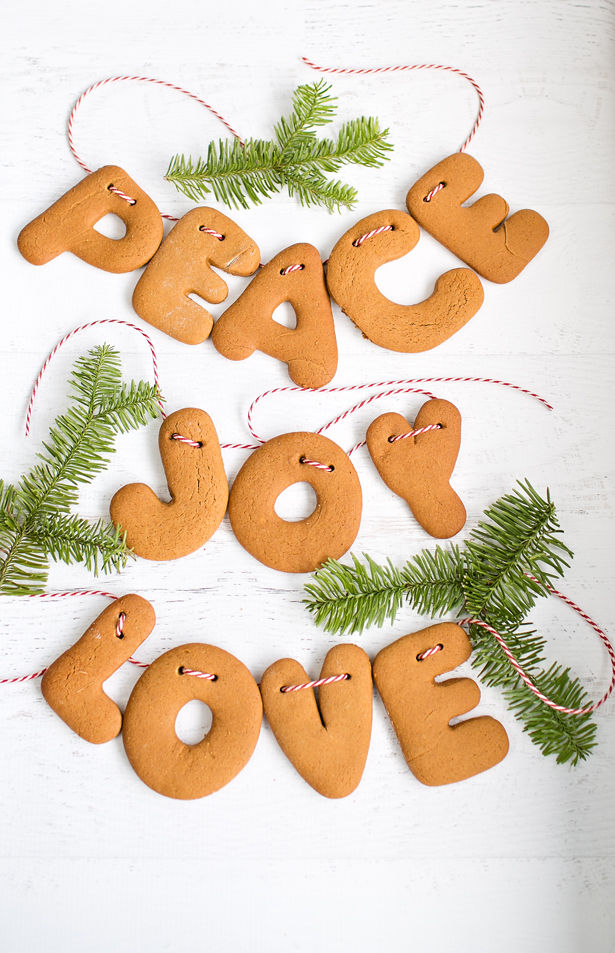 How to make gingerbread letter garlands How to make gingerbread letter garlands