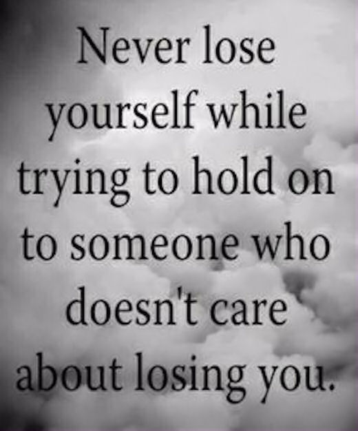 Never lose yourself