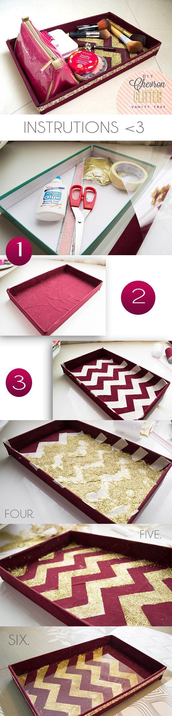 DIY Makeup Organization Box DIY Makeup Organization Box