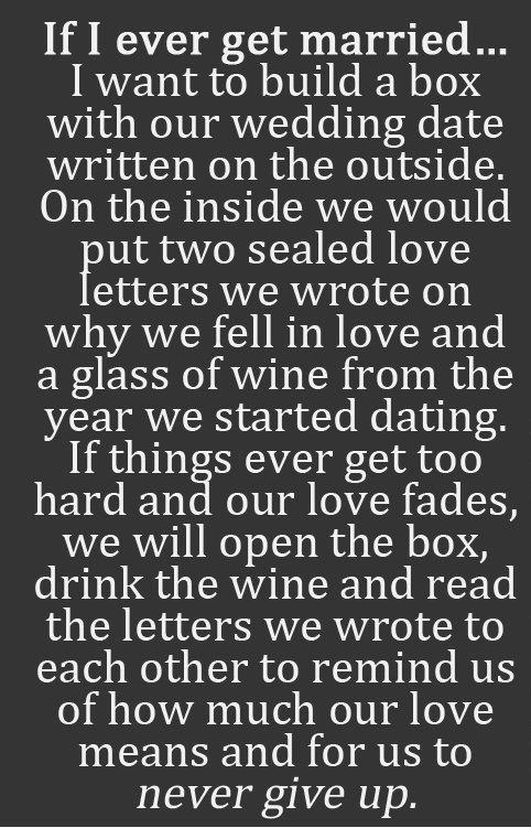 If I ever get married If I ever get married