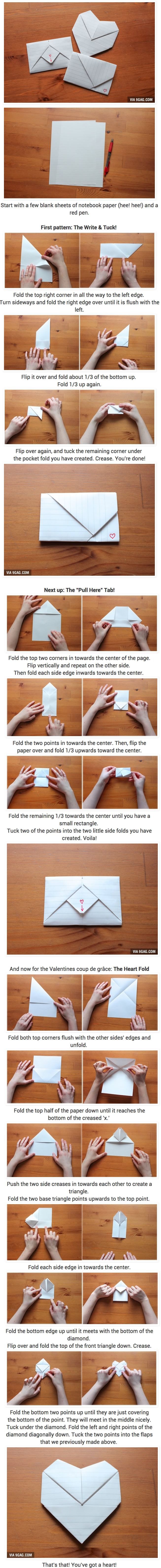 DIY Love Letter Folding