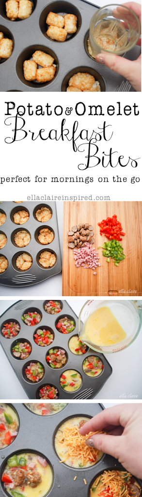 Potato and Omelet Breakfast Bites