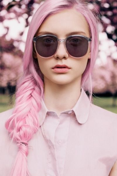 Pink fishbone braid Pink fishbone braid