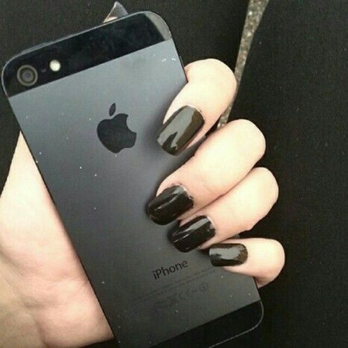 Black gloss manicure Black gloss manicure