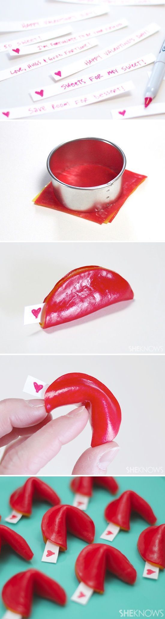 DIY Valentines Fortune Cookies DIY Valentines Fortune Cookies