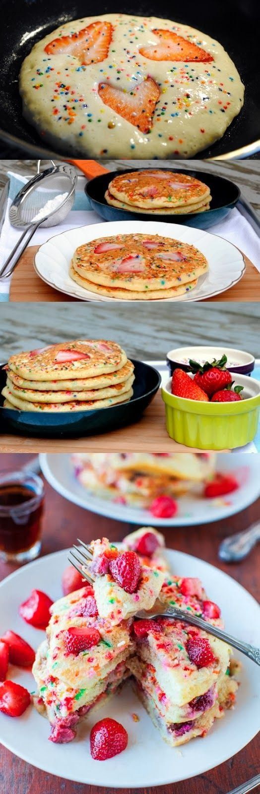 Strawberry Heart Pancakes Strawberry Heart Pancakes