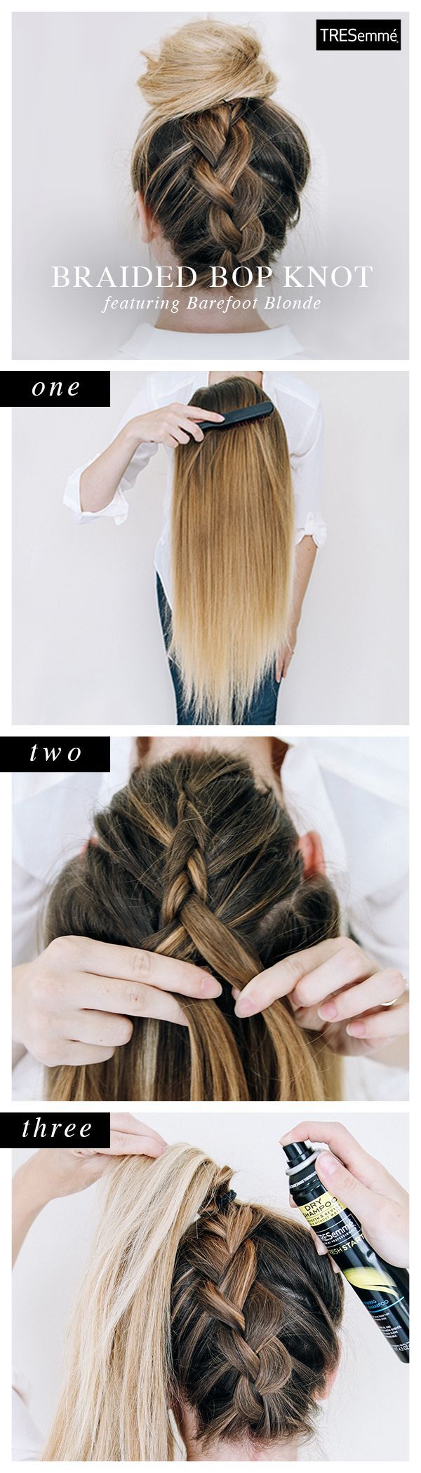 Braided Bop Knot Updo