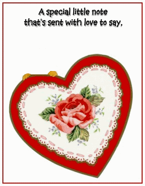 A special little note that's sent with love to say....