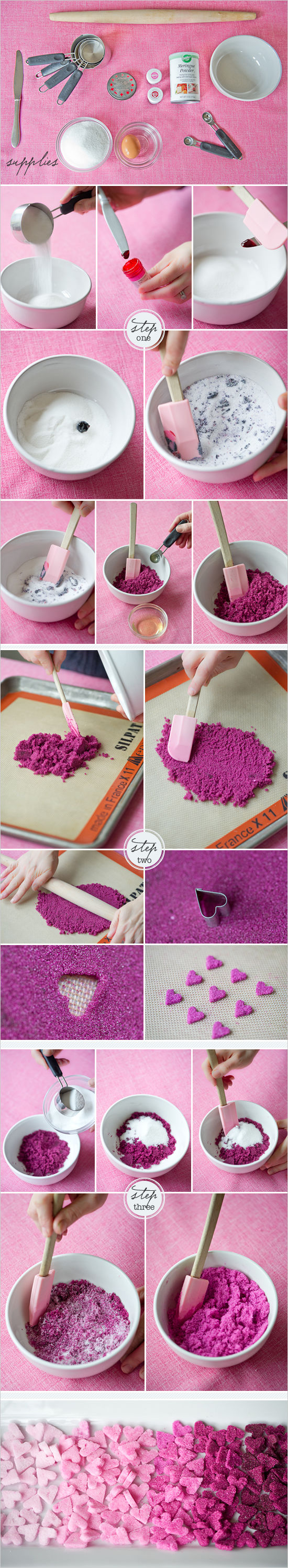 DIY Ombre Hearts
