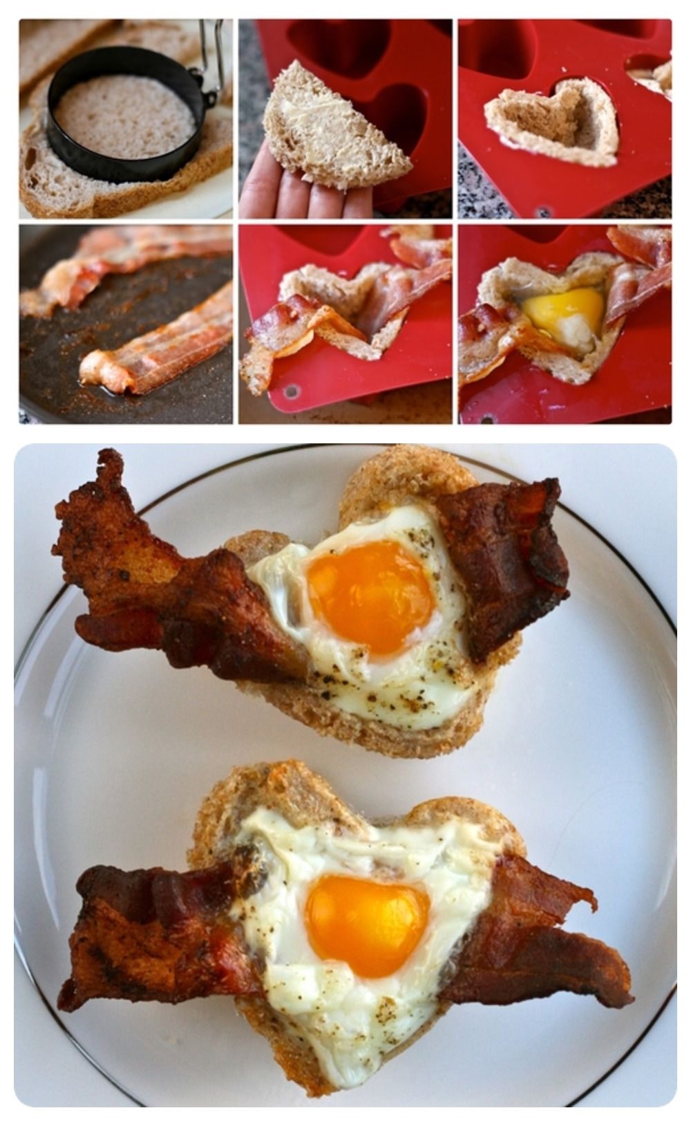 Heart Toast Cups