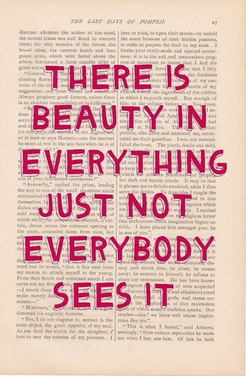 Beauty in everything Beauty in everything