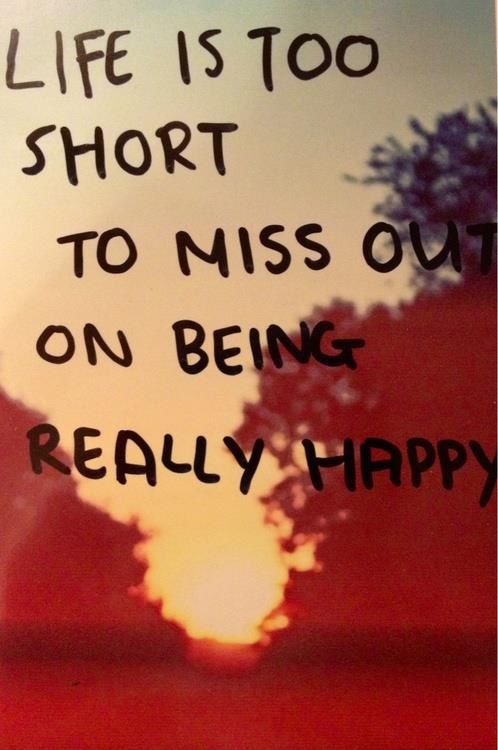 Being really happy