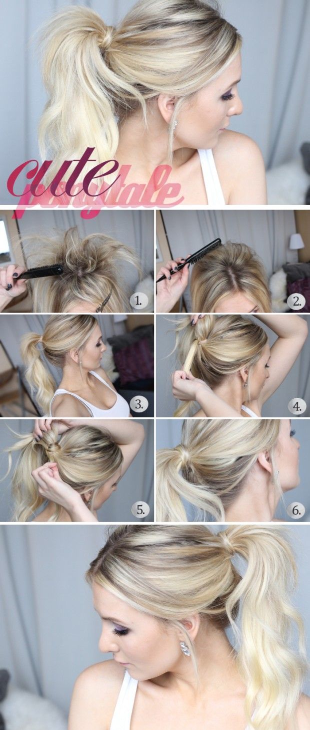 DIY Cute Ponytail DIY Cute Ponytail