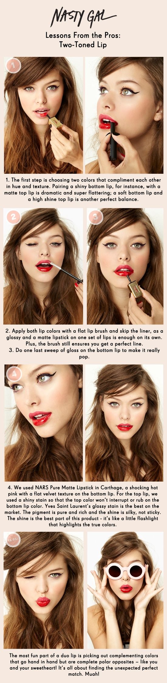 DIY Two Toned Lips