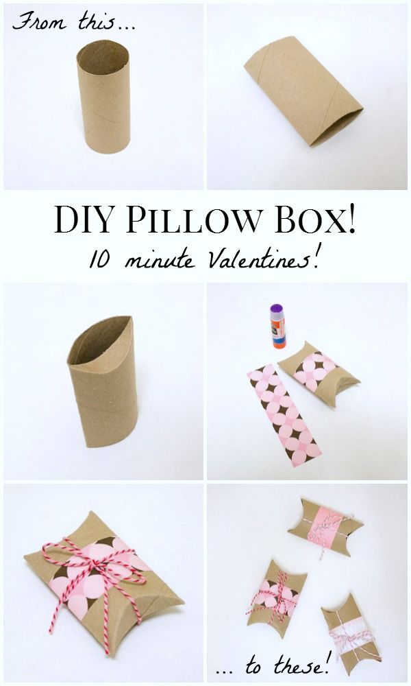 DIY Valentines Pillow Boxes DIY Valentines Pillow Boxes