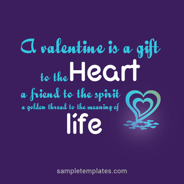 A Valentine A Valentine