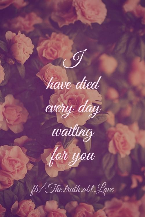 waiting for you waiting for you