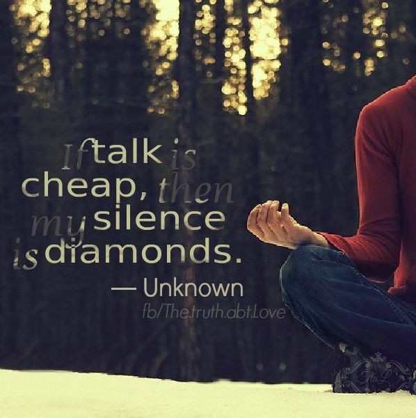 my silence is diamonds my silence is diamonds
