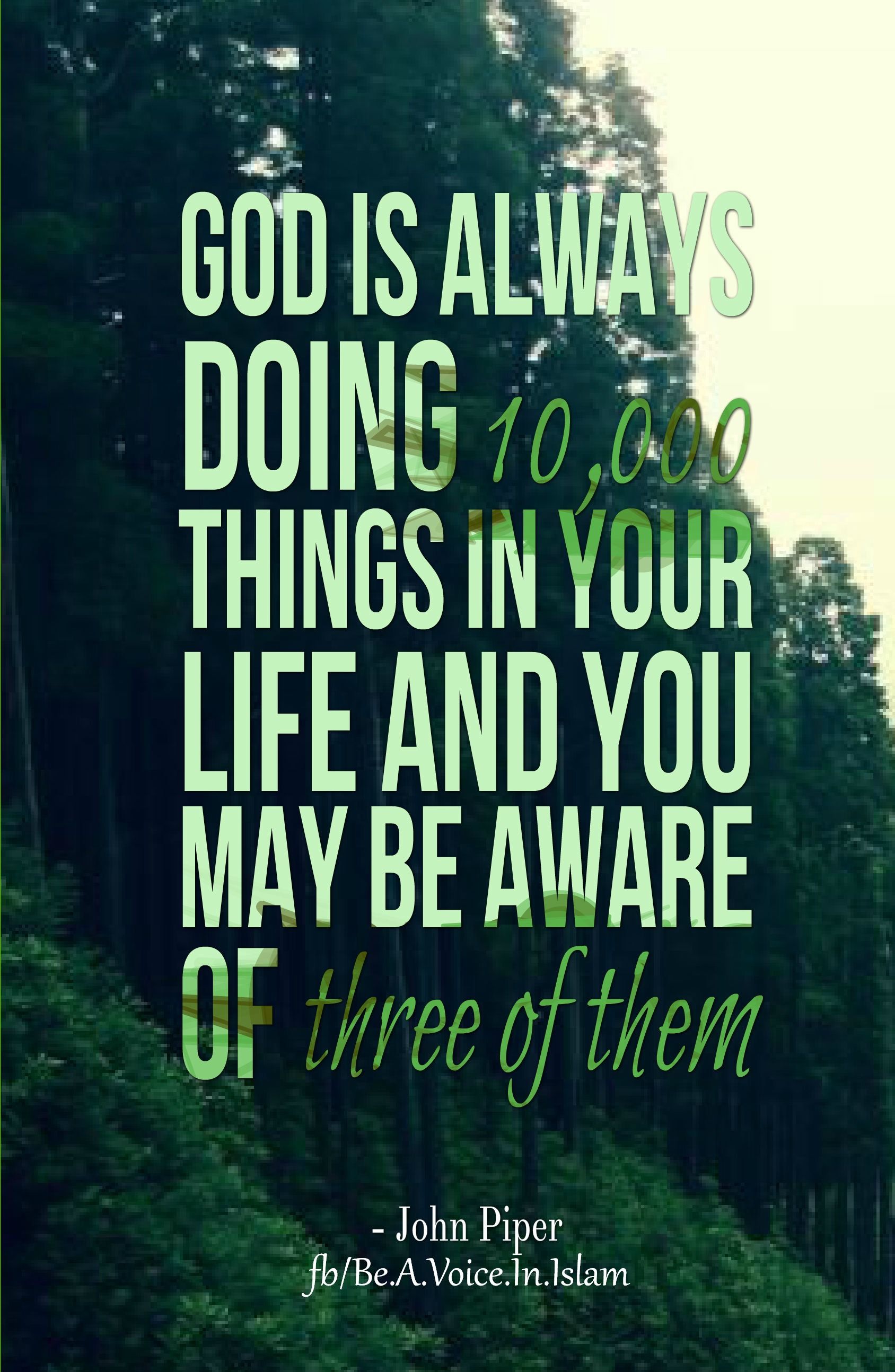 God is always doing 10,000 things God is always doing 10,000 things