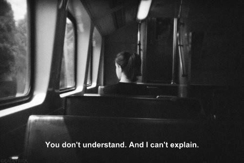 You dont understand and I cant explain You dont understand and I cant explain