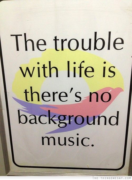 The trouble with life The trouble with life