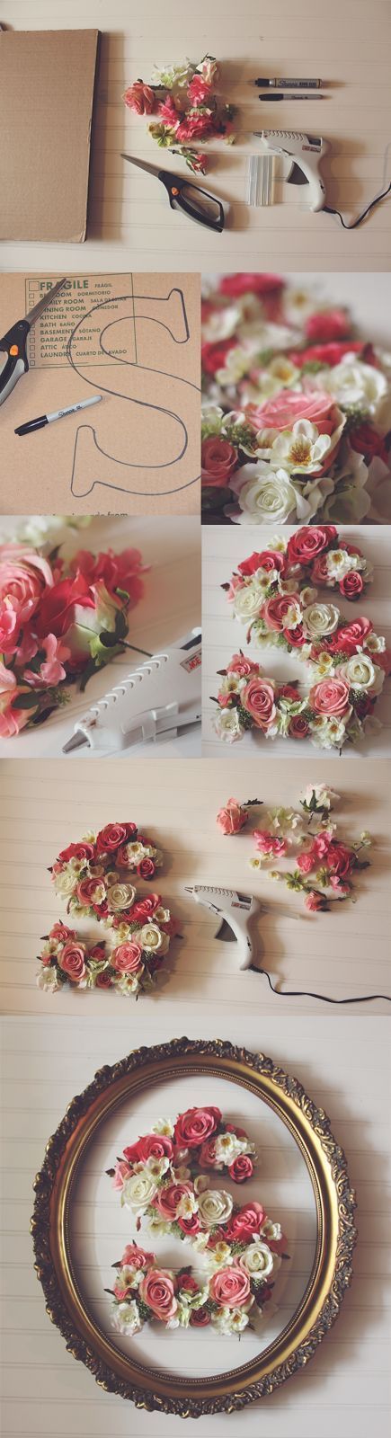 DIY Flower Letters