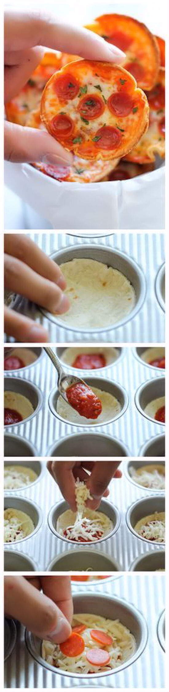 Mini Deep Dish Pizzas