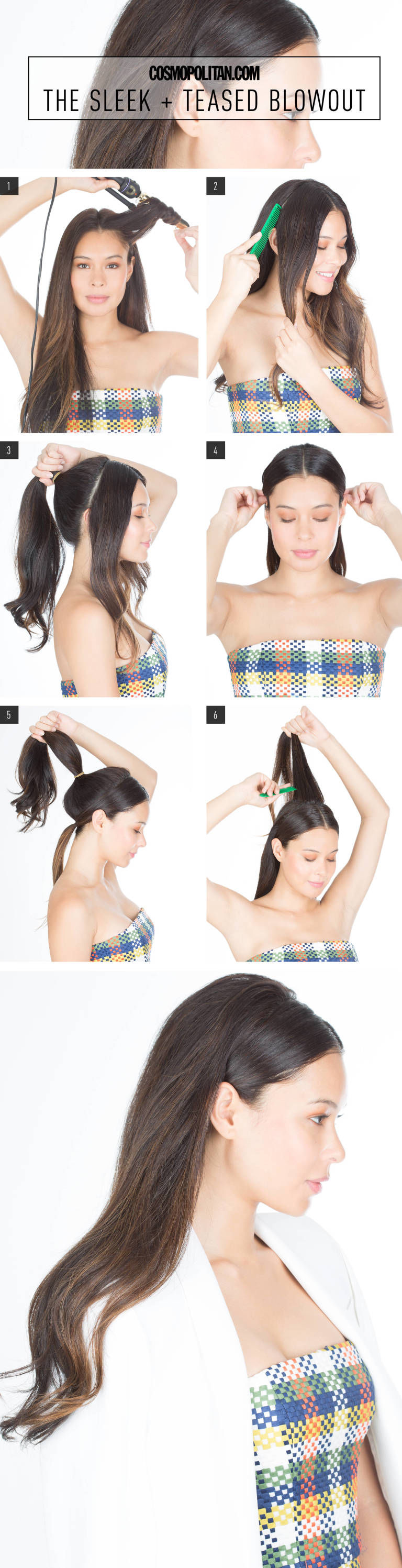 DIY Sleek and Teased Blowout