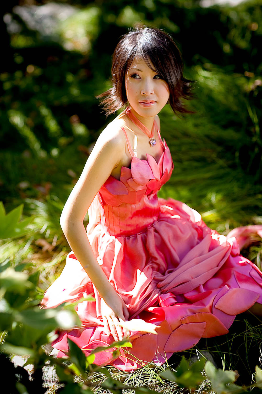 Pretty Pink Spring Petal Dress