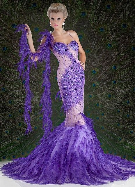 Purple Peacock Gown Purple Peacock Gown