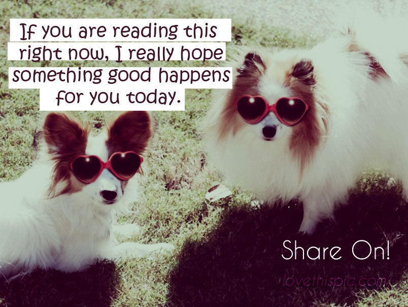 If you're reading this 