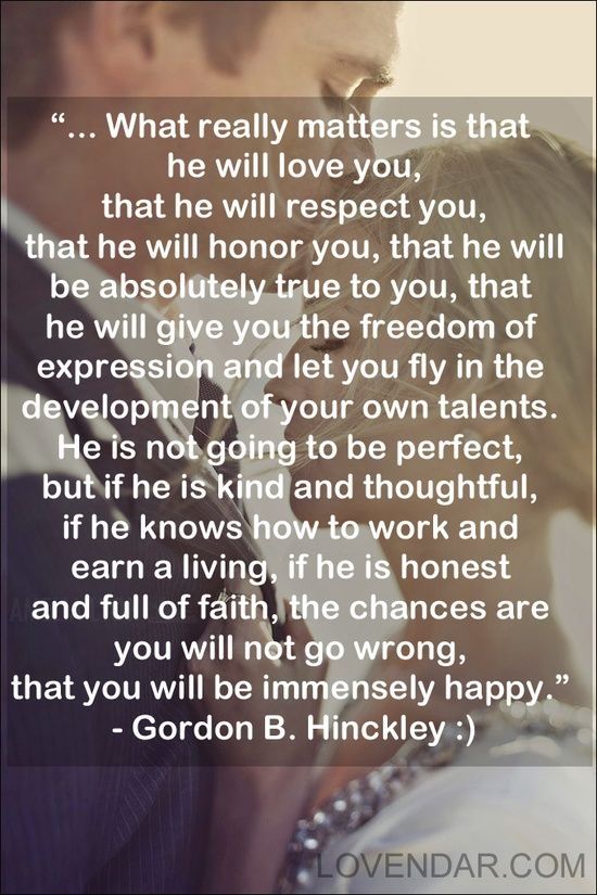What really matters