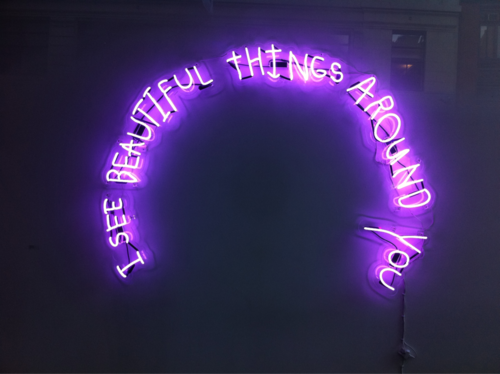 I see beautiful things around you... I see beautiful things around you...