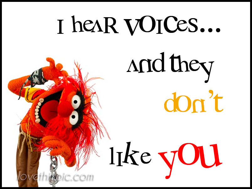 I hear voices I hear voices