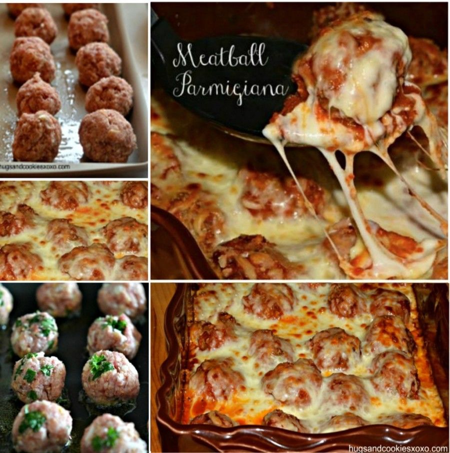 Meatball parmigana Meatball parmigana