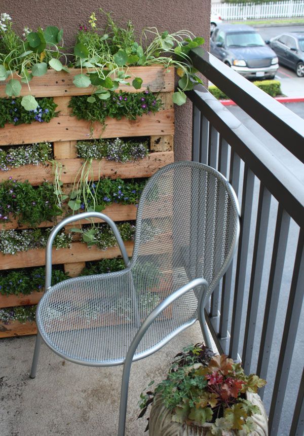 Balcony Pallet Garden Balcony Pallet Garden
