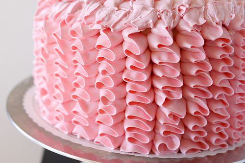 Pink Frosting Layered Cake