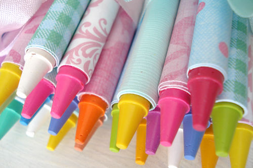 Pretty Colored Crayons