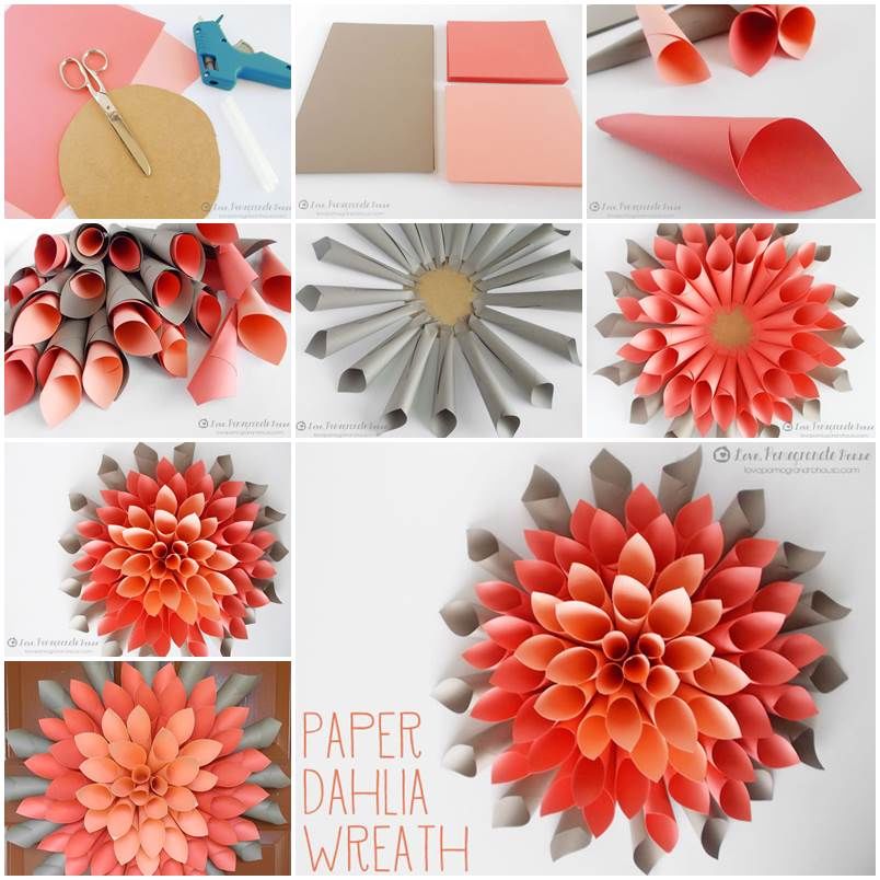 DIY Dahlia Wreath DIY Dahlia Wreath