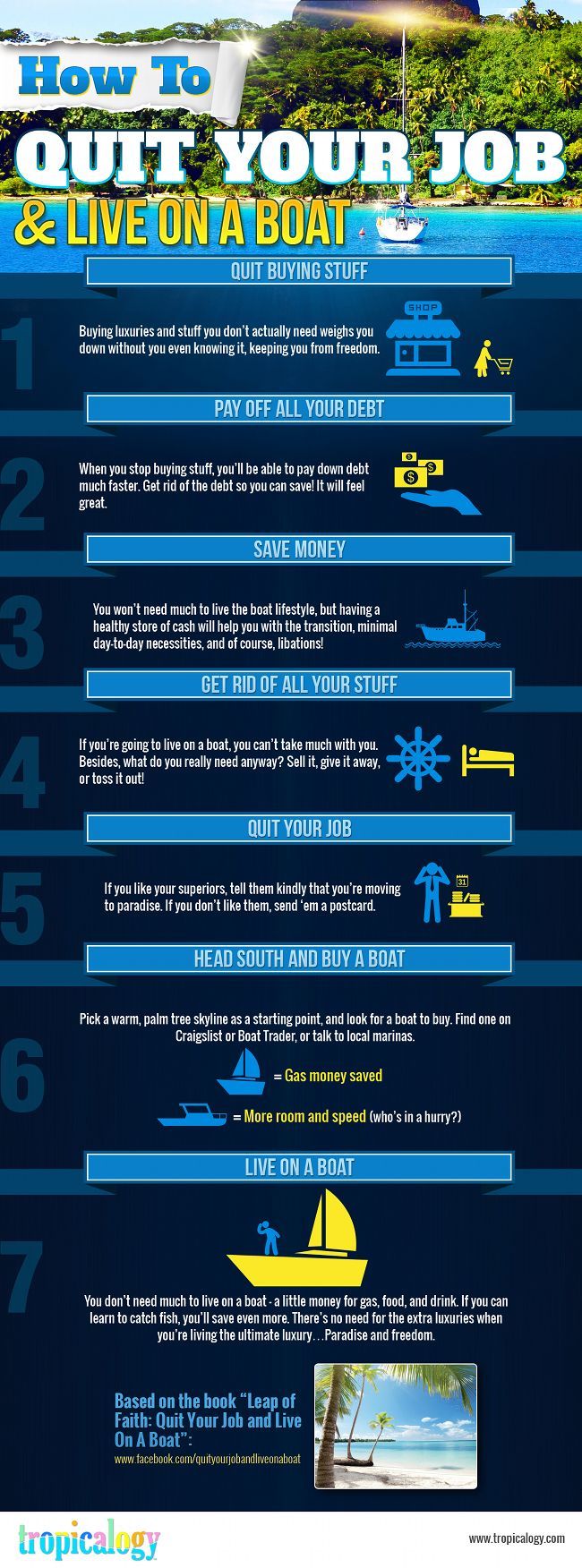 Quit your job and live on a boat