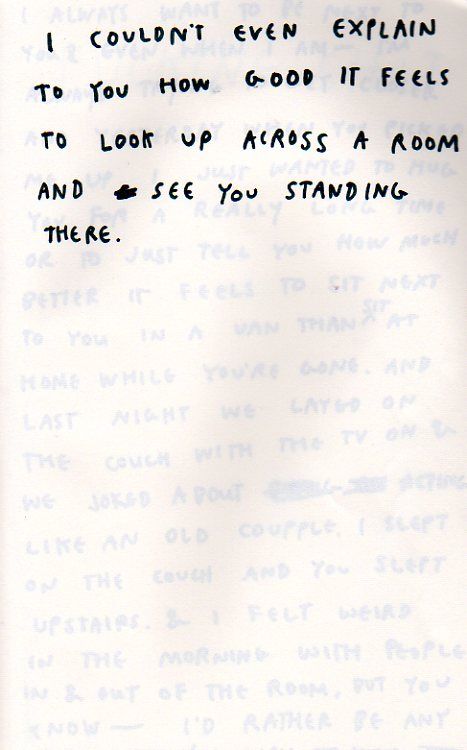 See you standding there