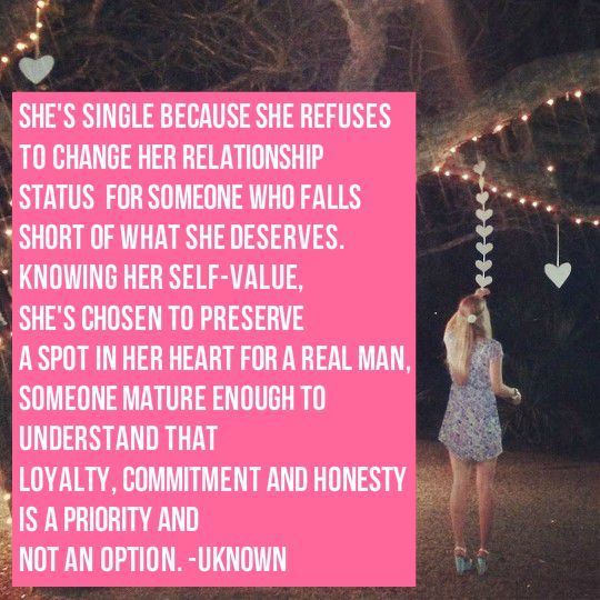 She's single