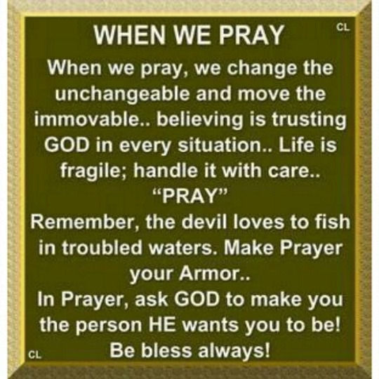 When we pray When we pray