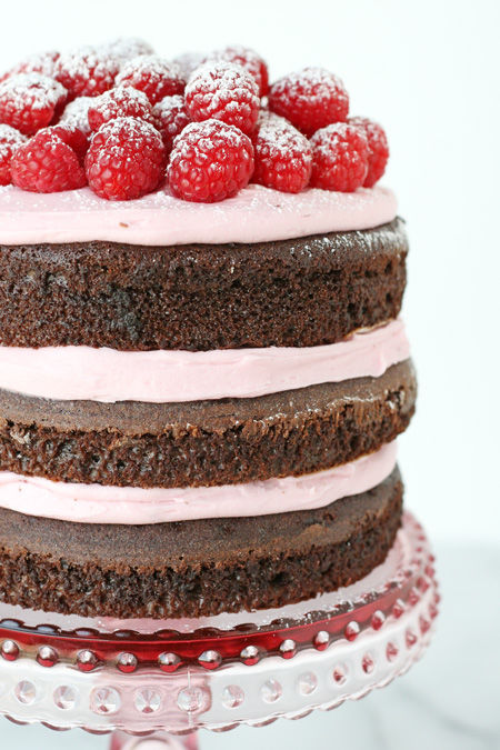 Chocolate raspberry cake