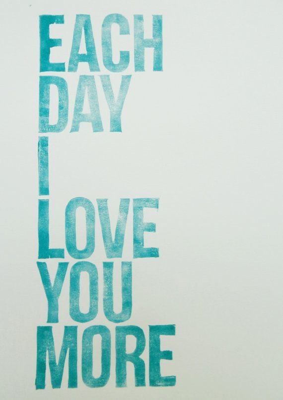 I love you more