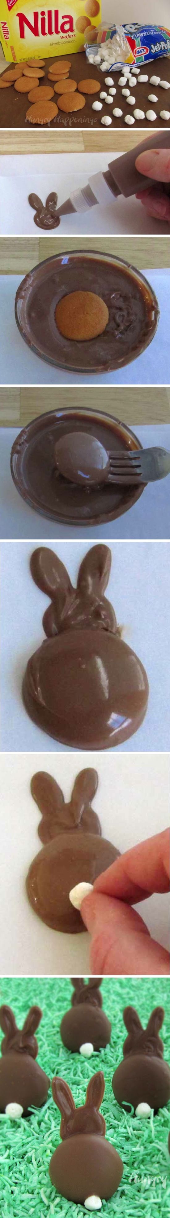 Chocolate Easter Bunny Cookies Chocolate Easter Bunny Cookies