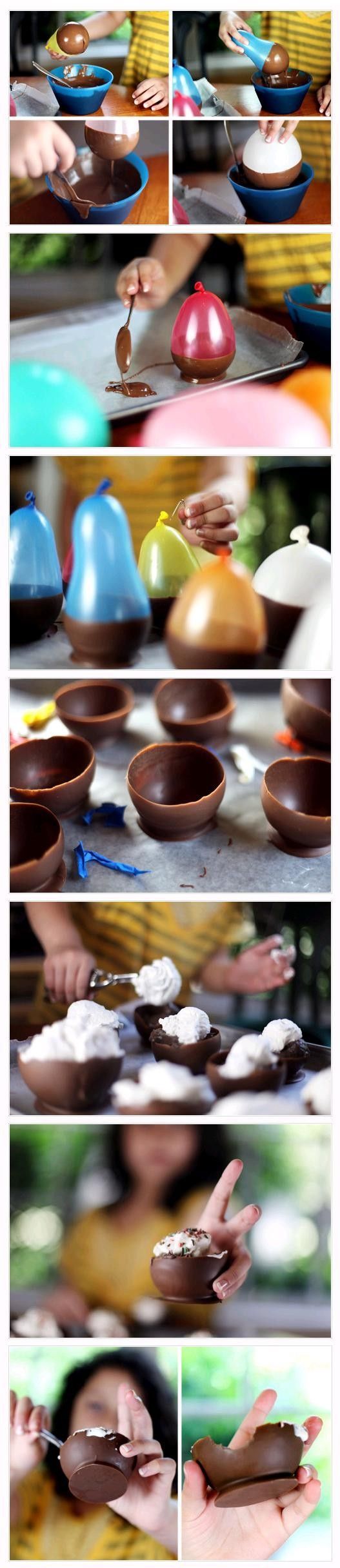 DIY Chocolate Bowls DIY Chocolate Bowls
