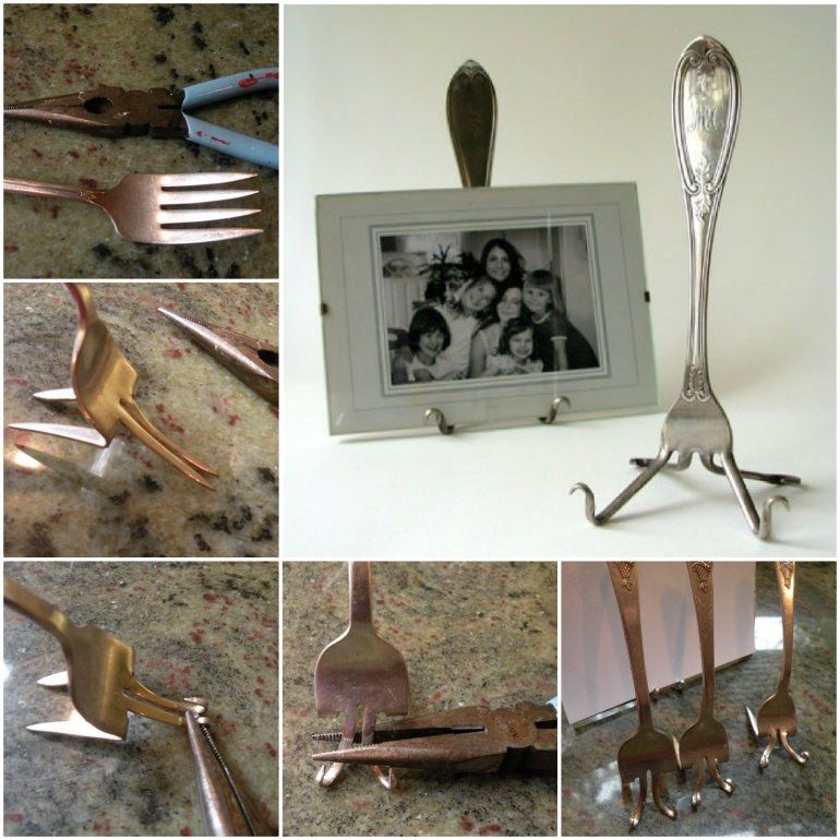 DIY Fork Picture Holders DIY Fork Picture Holders