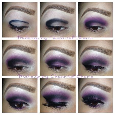 DIY Purple Eye Makeup